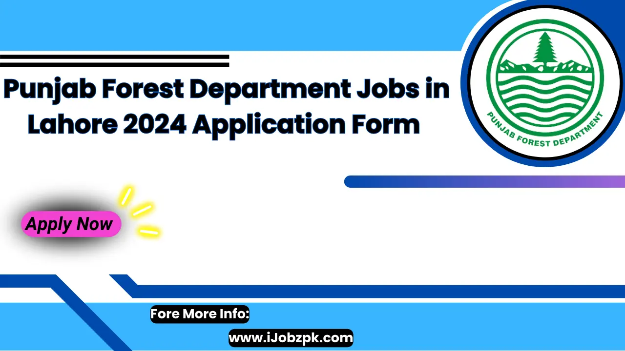 Punjab Forest Department Jobs in Lahore 2024 Application Form Apply Now