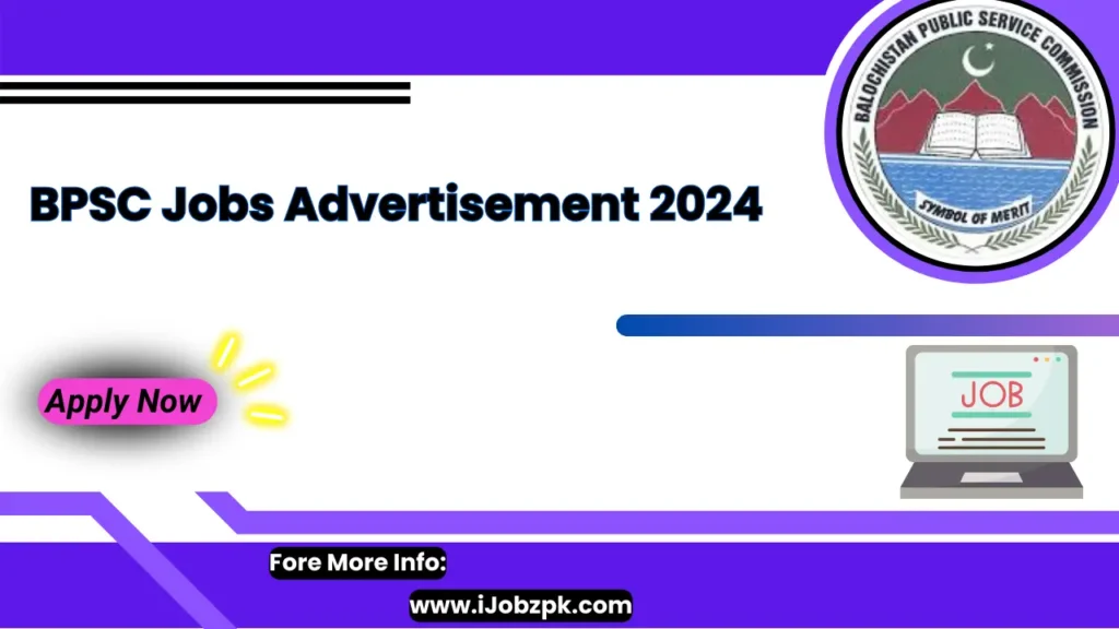 BPSC Jobs Advertisement 2024 Apply Now 