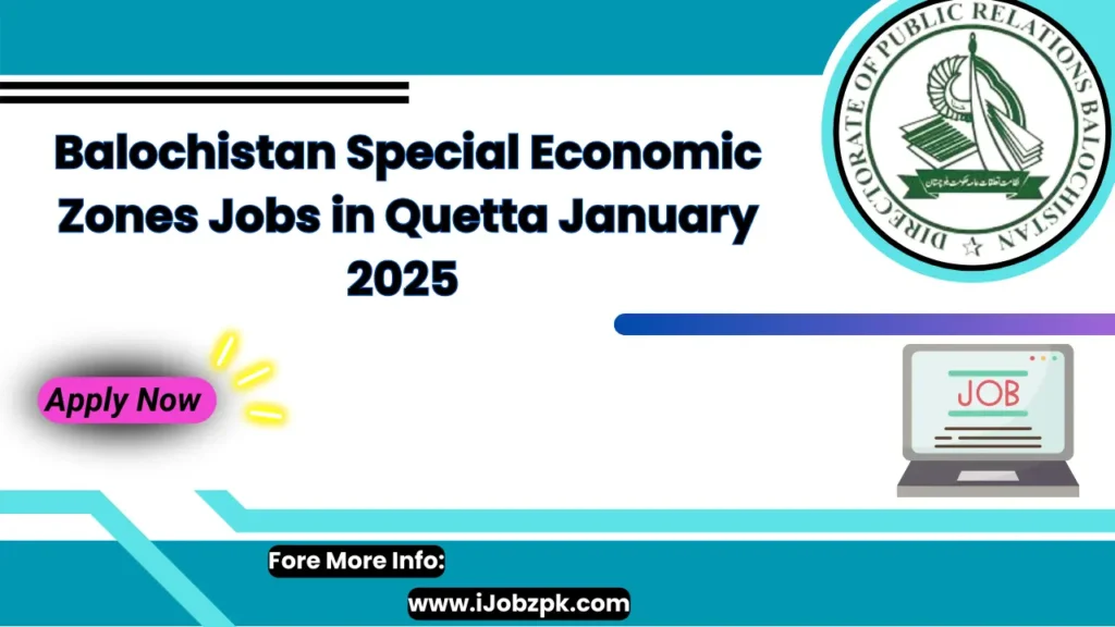 Balochistan Special Economic Zones Jobs in Quetta January 2025 Apply Now 