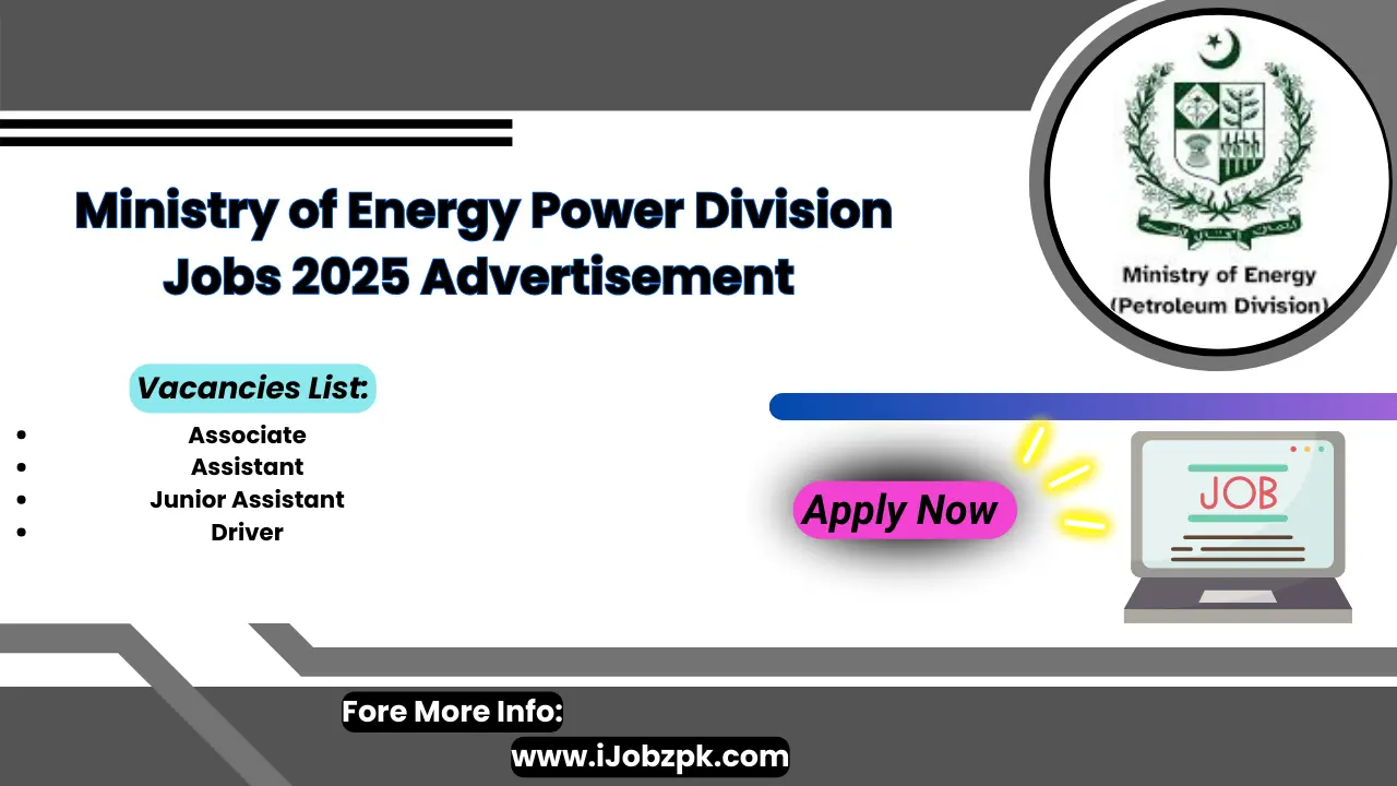 Ministry of Energy Power Division Jobs 2025 Advertisement